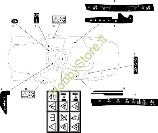 Picture of Etichette OM 90C/11,5M Cat.2007 Trattorino