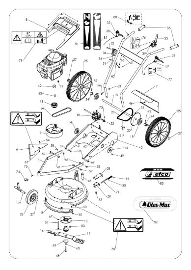 Picture of Esploso completo WB 51 B6 Sfalciatutto
