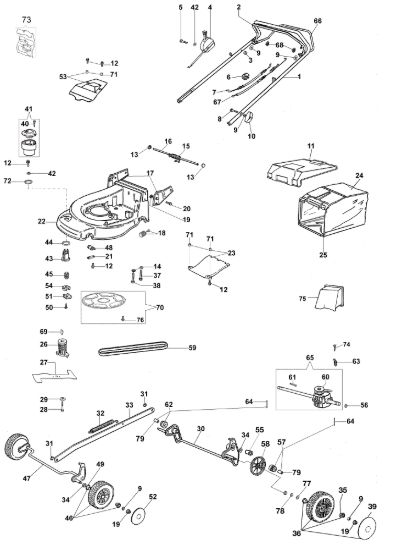 Picture of Esploso MAX 48 TK (K50) Rasaerba