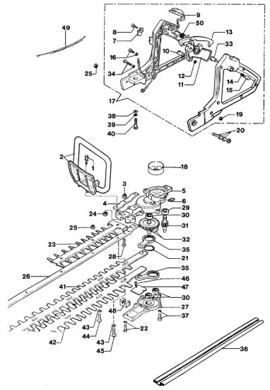 Picture of Gruppo lame TS 322 Tagliasiepi
