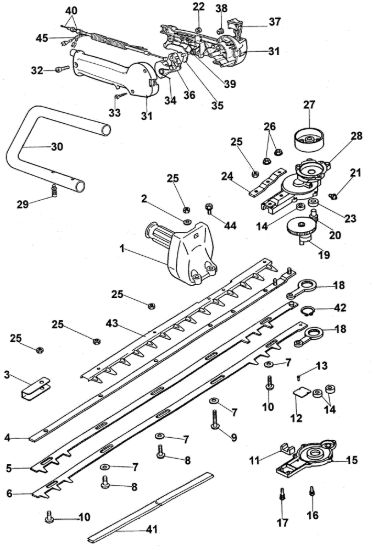 Picture of Gruppo lame TS 326 S Tagliasiepi