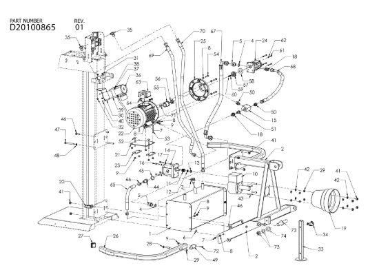 Picture of Gruppo trifase + PTO SPL 1700 T+PTO Spaccalegna