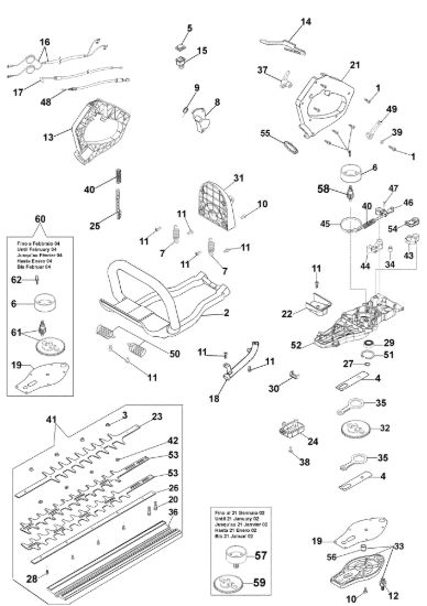 Picture of Gruppo lame TS 327 Tagliasiepi