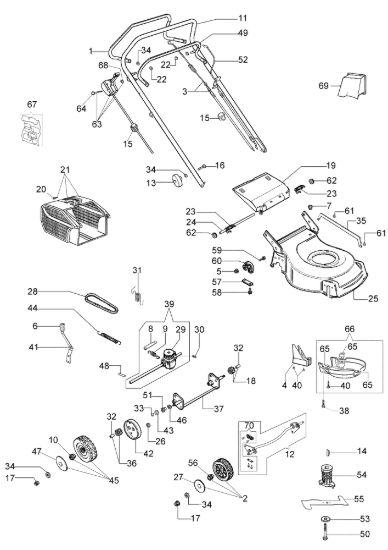 Picture of Esploso LR 53 TK (K650) Rasaerba
