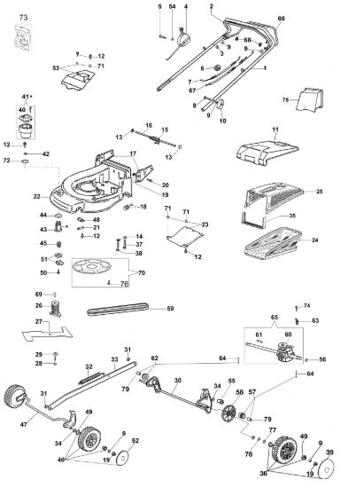 Picture of Esploso AR 48 TK (K650) Rasaerba