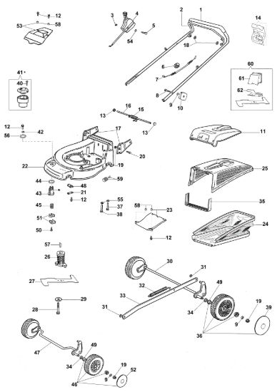 Picture of Esploso AR 48 PK (K650) Rasaerba