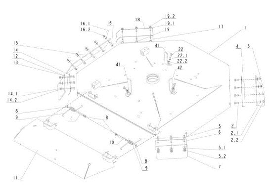 Picture of Piatto di taglio (1/2) CROSS JET UNIVERT TUAREG 92/18 Trattorino (solo per il mercato francese)