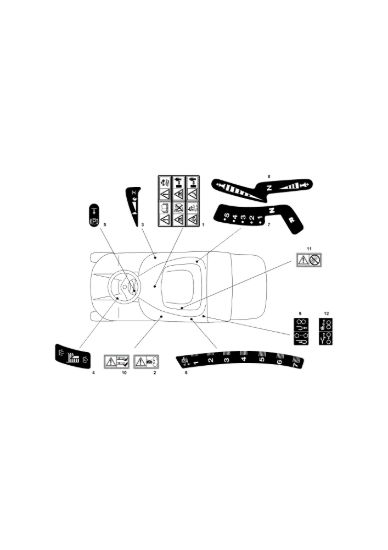 Picture of Etichette (1/2) EF 72C/12,5KM Cat.2012 Trattorino