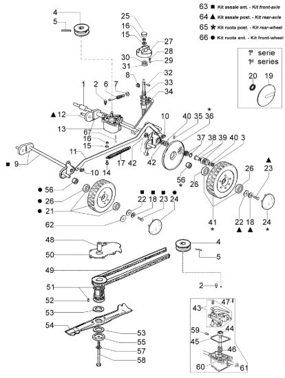 Picture of Gruppo assale MR 534 TB Rasaerba
