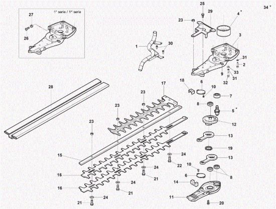 Picture of Gruppo lame TG 2800 XP Tagliasiepi