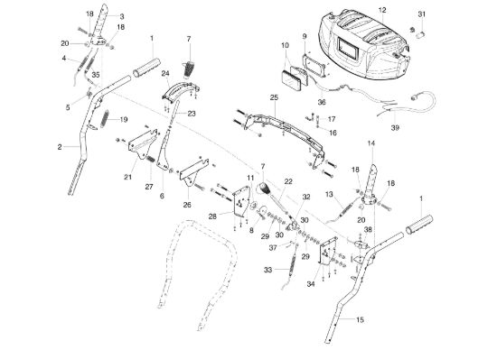 Picture of Manubrio e comandi ARTIK 70 ELD Turboneve