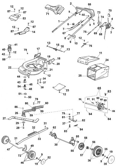 Picture of Esploso AR 53 TBV Rasaerba