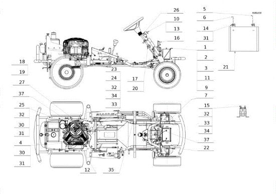 Picture of Parti elettriche TUAREG 92 EVO Cat.2014 Trattorino