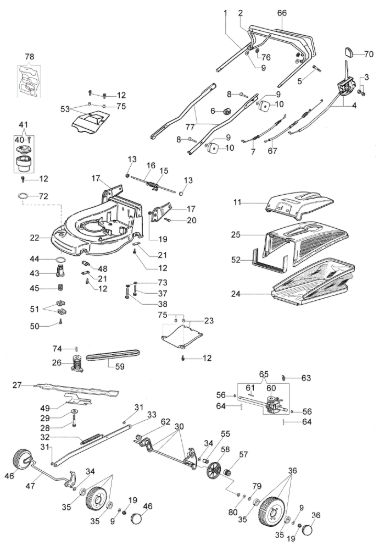 Picture of Esploso AR 44 TK (K650) Rasaerba