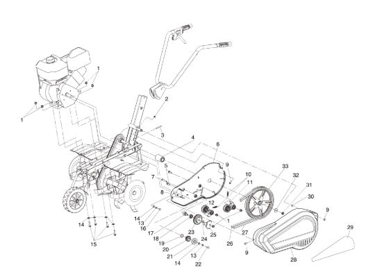 Picture of Esploso 2 MZ 2050 RXS Motozappa