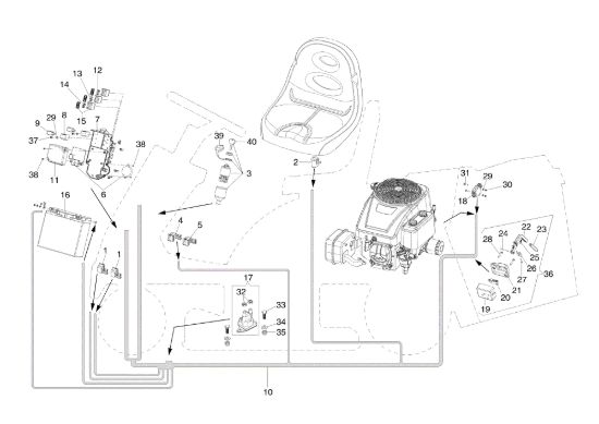 Picture of Impianto elettrico ZEPHYR 72/12,5 K H (3in1) Trattorino