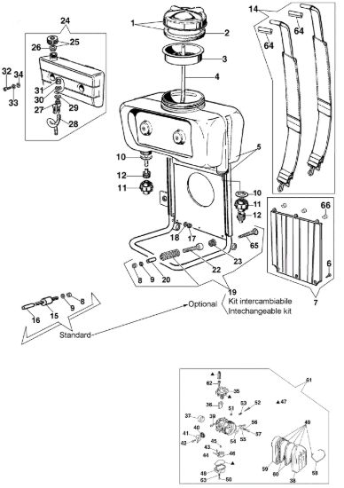 Picture of Gruppo serbatoio e carburatore AT 2080 Atomizzatore