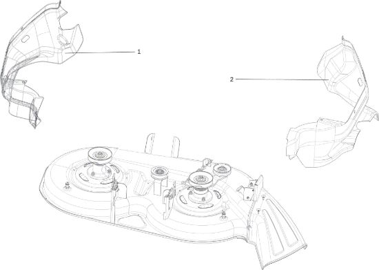 Picture of Piatto di taglio (2/2) EF 107 L/24 KH (K2400AVD V-Twin) Cat. 2015 Trattorino