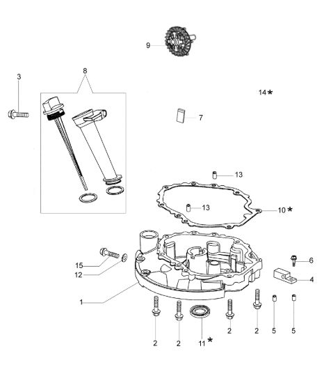 Picture of Coperchio basamento LR 53 VK ALLROAD PLUS 4 (K 800) Rasaerba