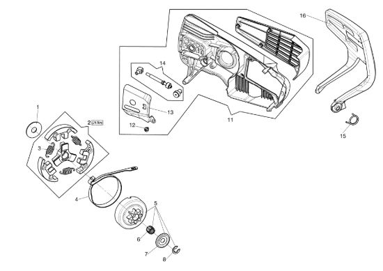 Picture of Copricatena - Frizione MTT 2500 Motosega