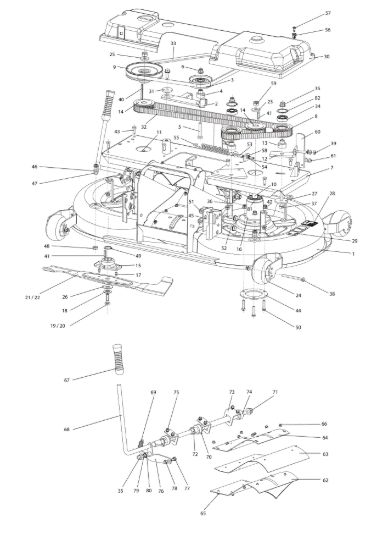Picture of Piatto di taglio 1/2 (Change over) EF 106/24 KH (K2400AVD V-twin) Cat. 2016 Trattorino
