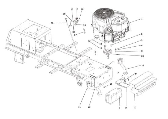 Picture of Motore EF 124/24 KH (K2400AVD V-Twin) Cat. 2016 Trattorino