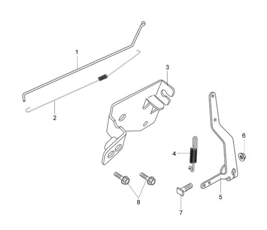 Picture of Leve di controllo LR 44 PK COMFORT (K600 - AUTOCHOCKE) Rasaerba