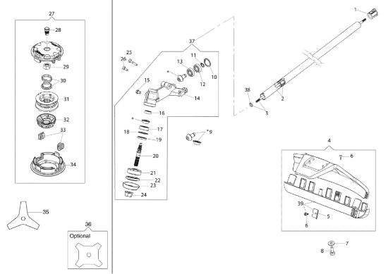 Picture of Decespugliatore Applicazione (Decespugliatore) DS 2400 D (Ø 24/24)
