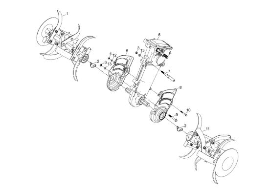 Picture of Telaio MZ 2097 RKS (K800 HC) Motozappa