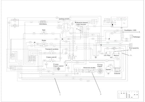 Picture of Schema elettrico (disegno) TONKAWA (KAWASAKI) Cat. 2017 Trattorino