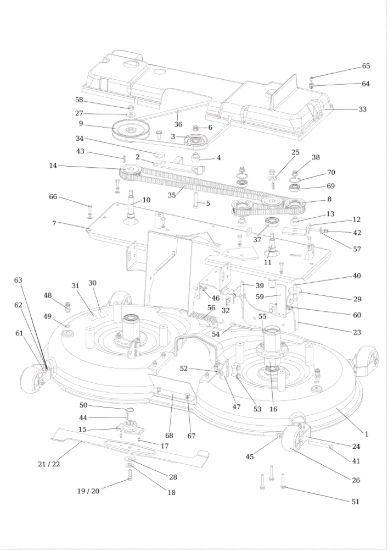 Picture of Piatto di taglio (1/2) EF 124/22 HP Trattorino