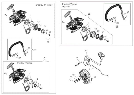 Picture of Avviamento completo MTH 5100 (Euro 2 - Euro 5) Motosega