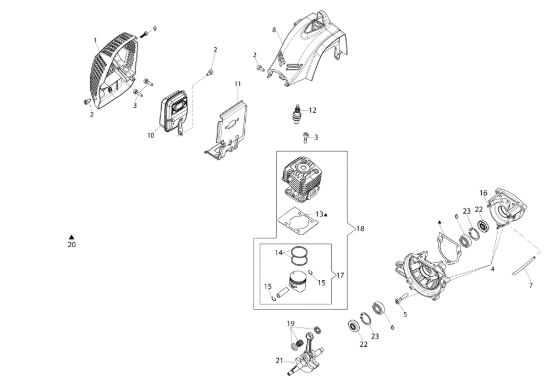 Picture of Motore DS 2410 T Decespugliatore