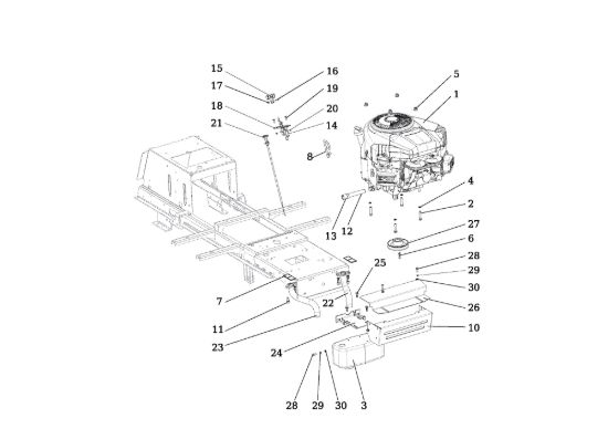 Picture of Motore EF 107 L/24 KH (K2400AVD V-Twin) Cat. 2018 Trattorino