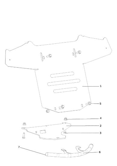 Picture of Cofano (2/3) EF 107 L/24 KH (K2400AVD V-Twin) Cat. 2018 Trattorino