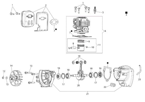 Picture of Motore TG 2460 P Tagliasiepi