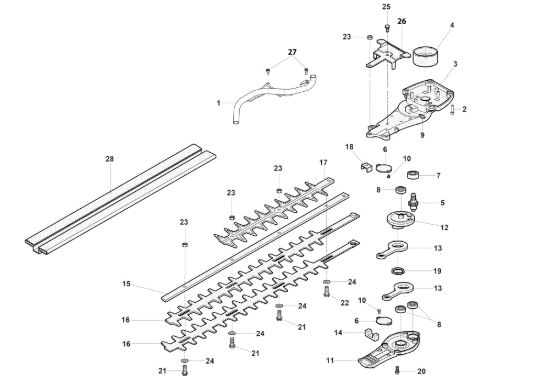 Picture of Gruppo lame TG 2460 P Tagliasiepi