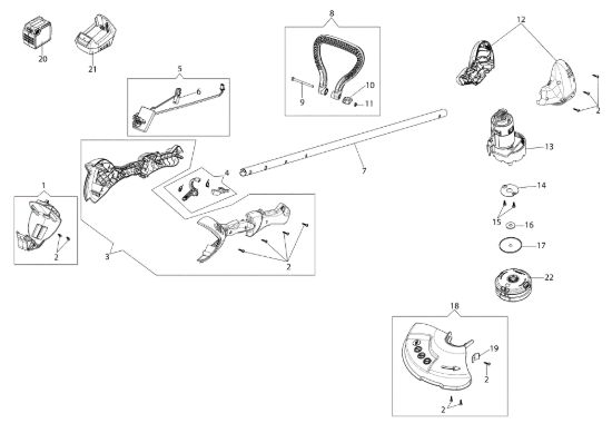 Picture of Esploso completo DSi 30 Decespugliatore