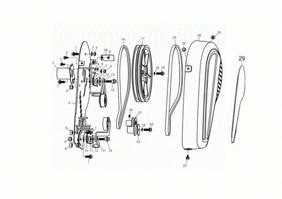 Picture of Gruppo (Cofanatura) MZ 2075 RKS (K800 HT - EURO5) Motozappa