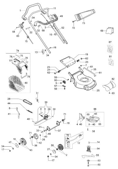 Picture of Esploso completo LR 53 TK COMFORT PLUS (K655) EURO 5 Rasaerba