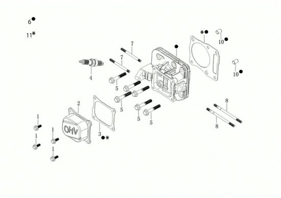 Picture of Testata LR 53 TK ALL ROAD EXA 4 (K805) EURO 5 Rasaerba