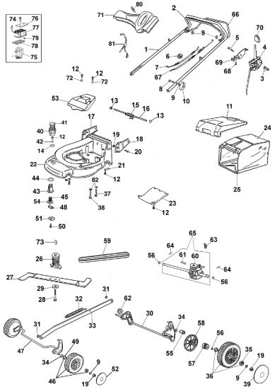 Picture of Esploso completo AR 48 TBXE Rasaerba