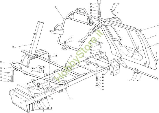 Picture of Telaio OM 72C/12,5M Cat.2007 Trattorino