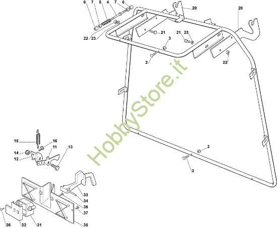 Picture of Sacco (Parte fissa) OM 92C/13,5H Cat.2007 Trattorino