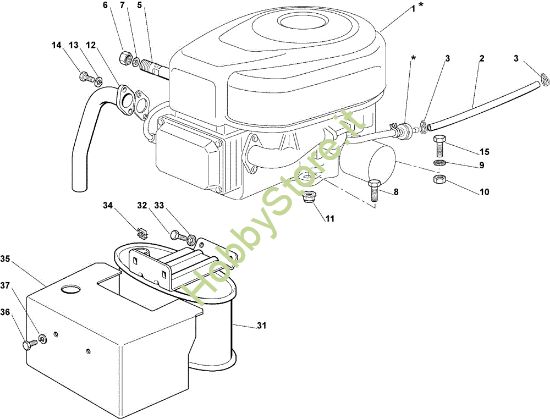 Picture of Motore OM 102C/17,5H Cat.2007 Trattorino