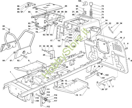 Picture of Telaio OM 102C/20H Cat.2007 Trattorino