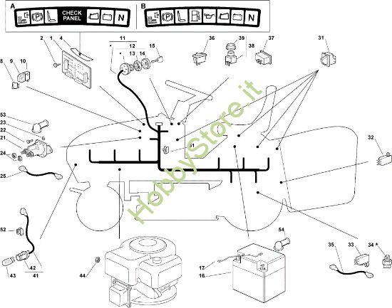 Picture of Parti elettriche OM 102C/20H Cat.2007 Trattorino