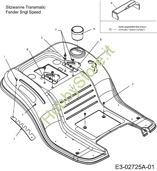 Picture of Carrozzeria posteriore POLO 97/13,5 T Cat.2007 Trattorino