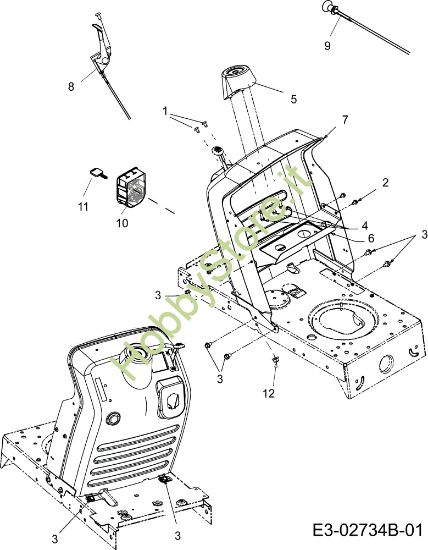 Picture of Cruscotto POLO 97/13,5 T Cat.2007 Trattorino