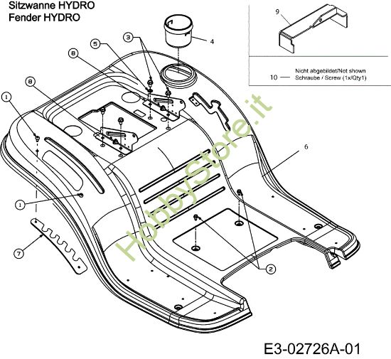 Picture of Carrozzeria posteriore POLO 108/15,5 H Cat.2007 Trattorino